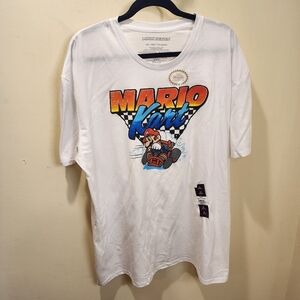 Nintendo Mario Kart Men's White Tshirt 2XL
